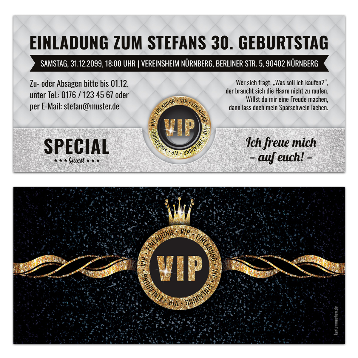 Einladungskarten - VIP