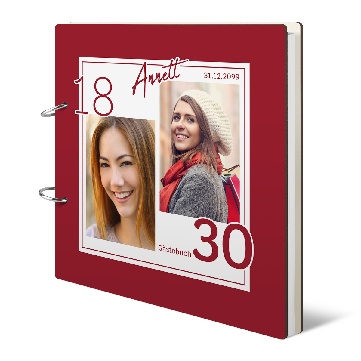 Personalisiertes Geburtstag Gästebuch 30 Jahre - Altersbild