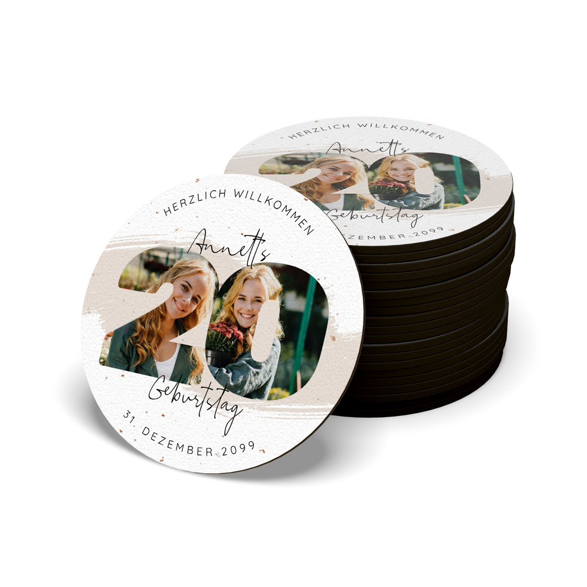 Bierdeckel / Untersetzer - 20. Geburtstag