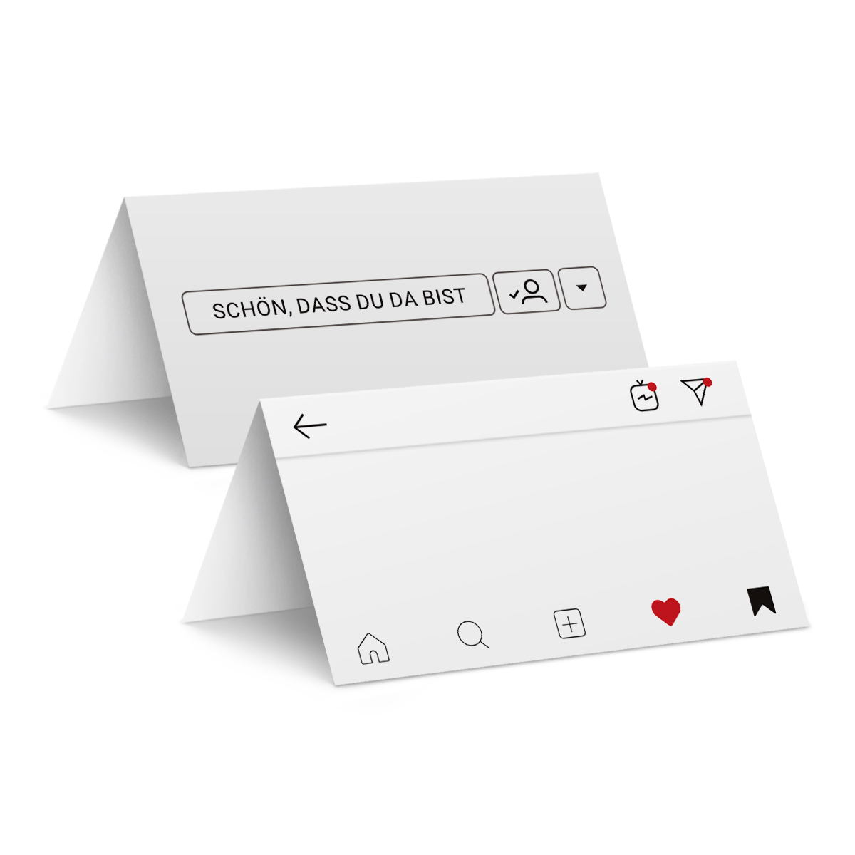 Blanko Tischkarten - Partygram Design