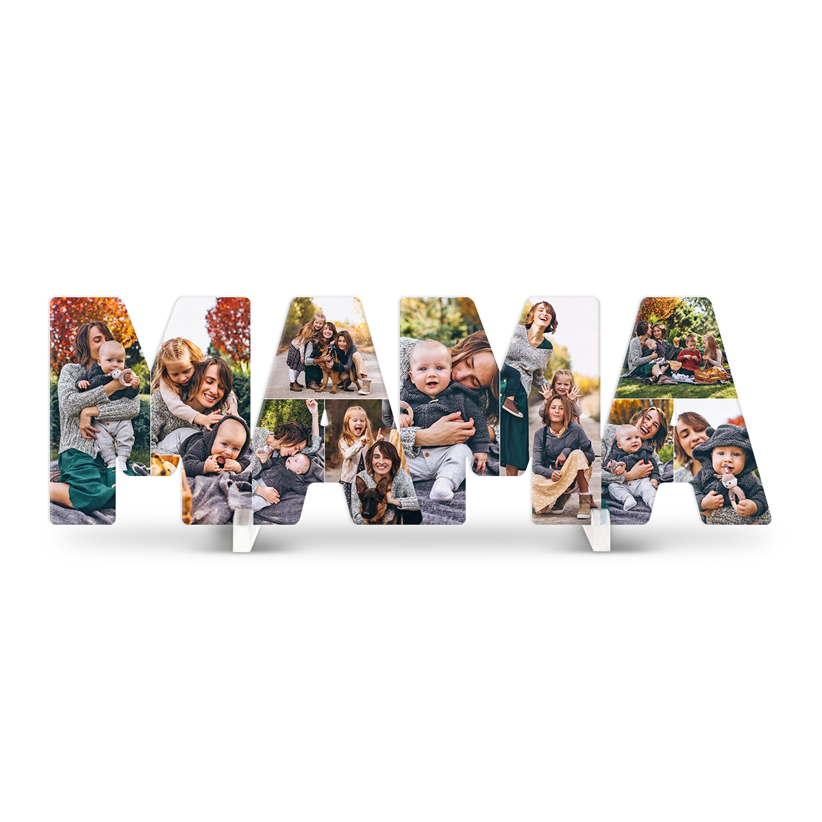 Personalisierte Acrylglas Fotocollage - Mama