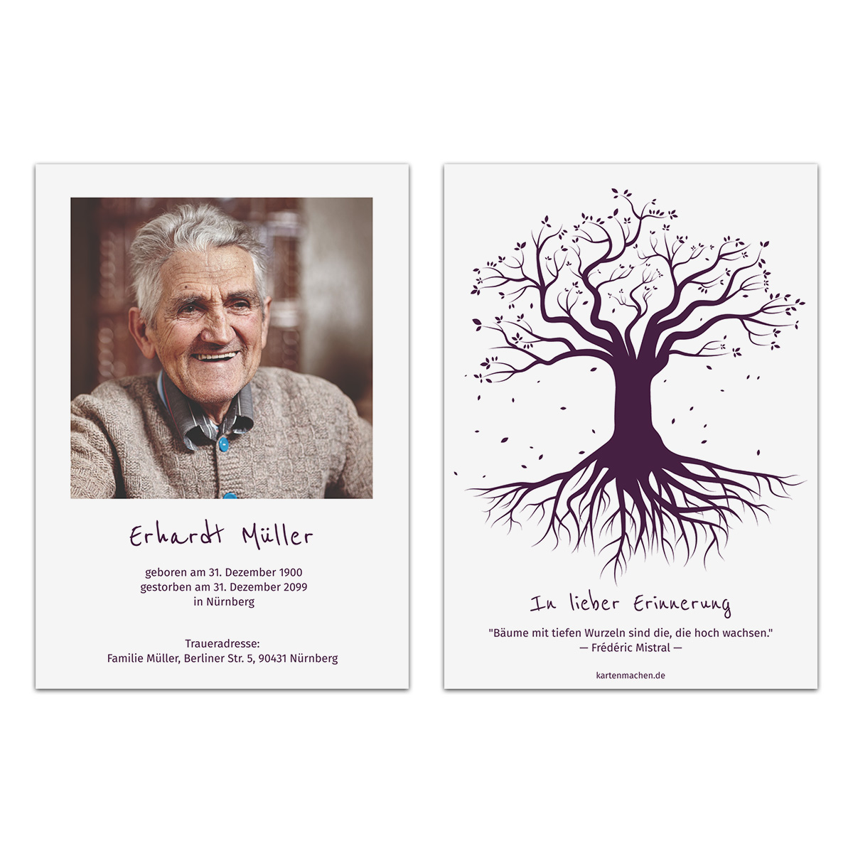 Sterbebild - Weltenbaum