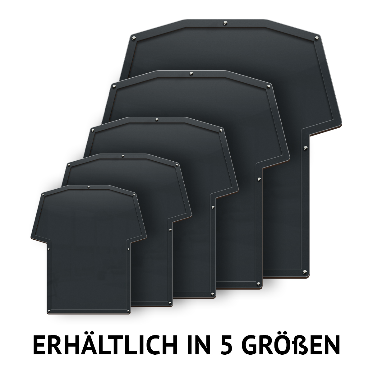 Trikotrahmen in T-Shirt-Form mit individueller Gravur