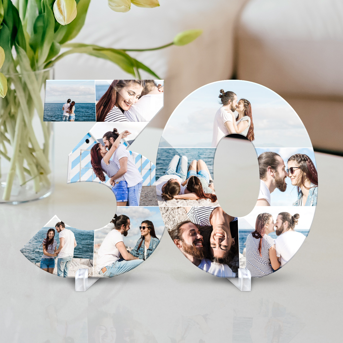 Personalisierte Acrylglas Fotocollage - 30. Geburtstag