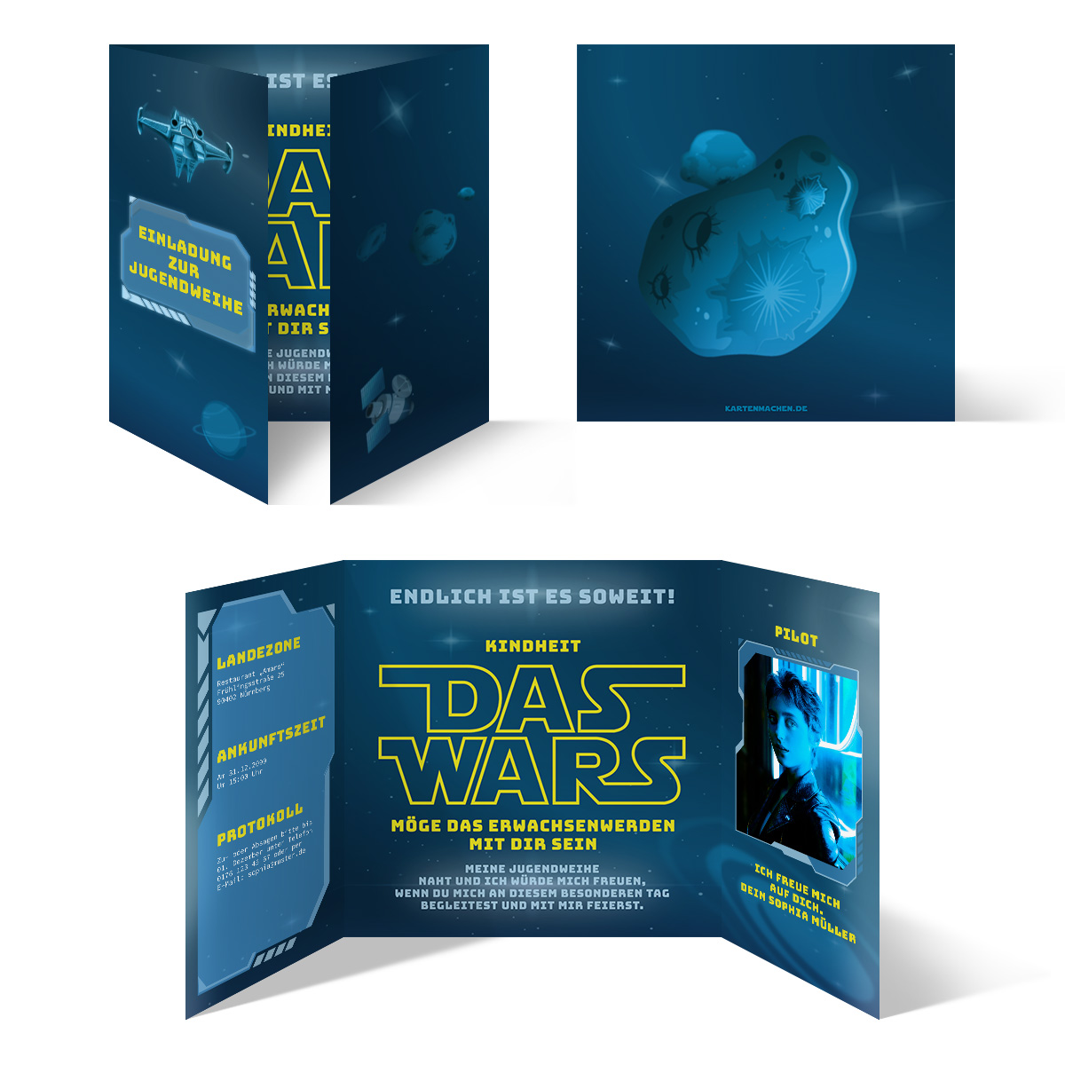 Einladungskarten zur Jugendweihe - Das wars