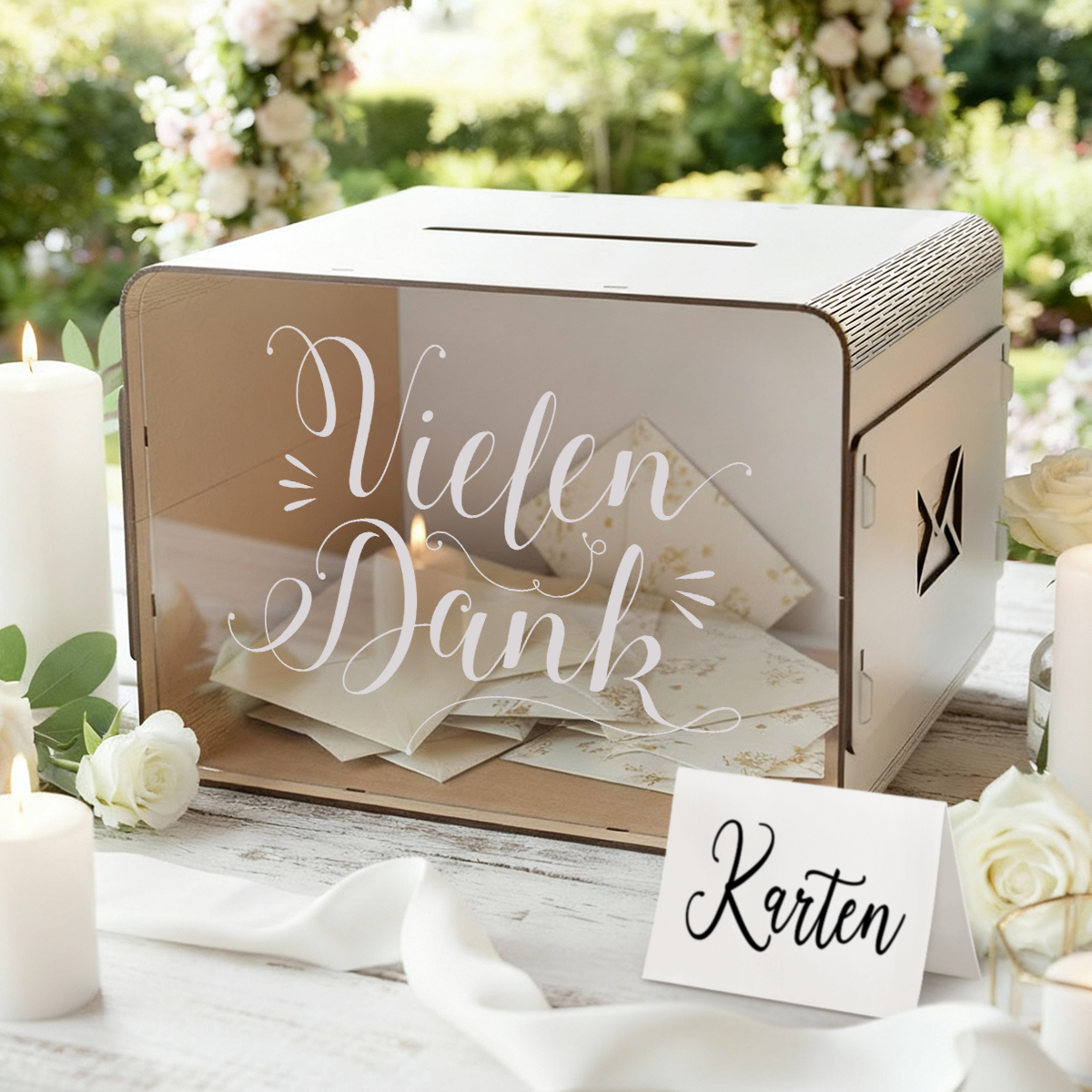 Hochzeit Geschenkkartenbox - Vielen Dank