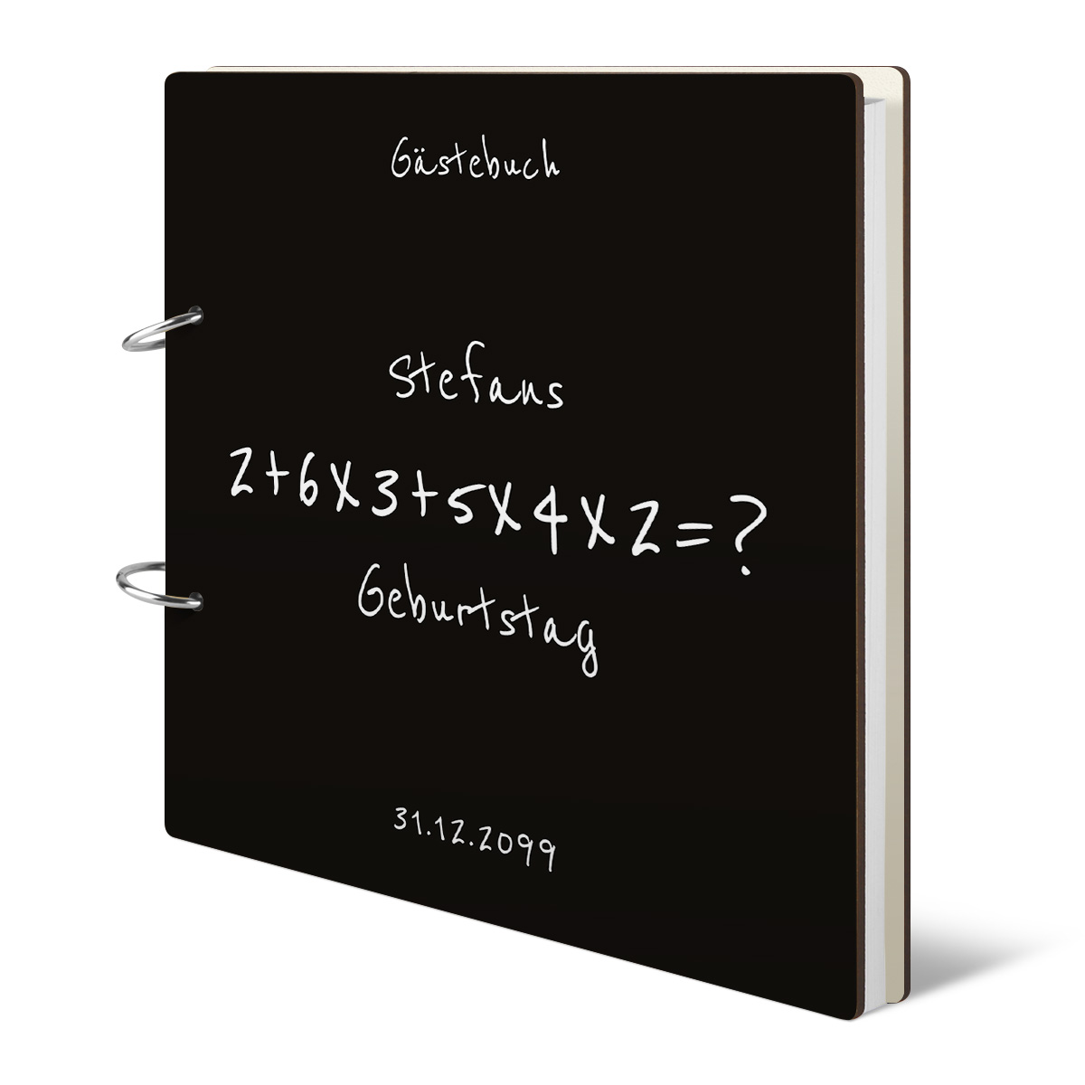 Personalisiertes Geburtstag Gästebuch 60 Jahre - Rechenaufgabe
