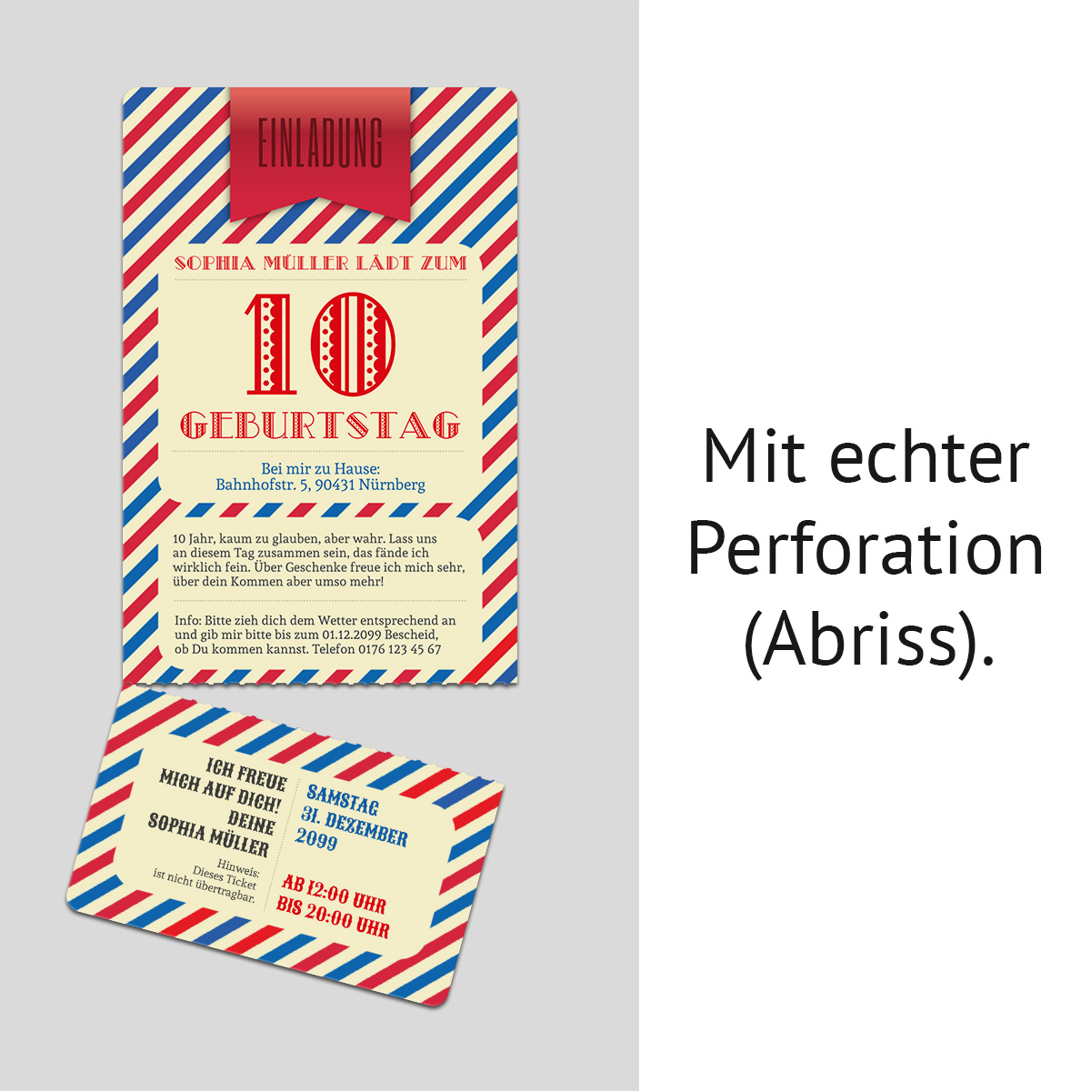 Karussell Einladungskarten-Set – 20 Karten + 20 Umschläge, Karneval/Zirkus-Design Für Kinderpartys
