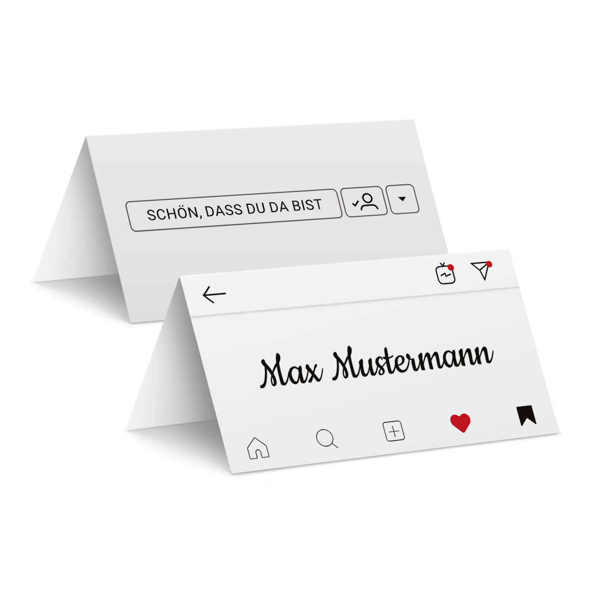 Individuelle Tischkarten - Partygram Design 