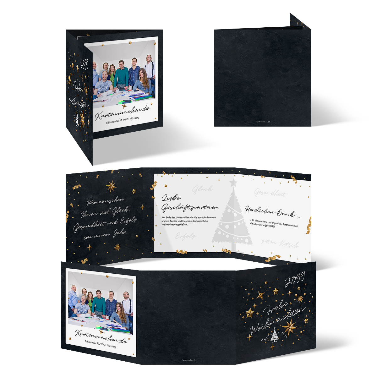 Firmen Weihnachtskarten - Sternenhimmel