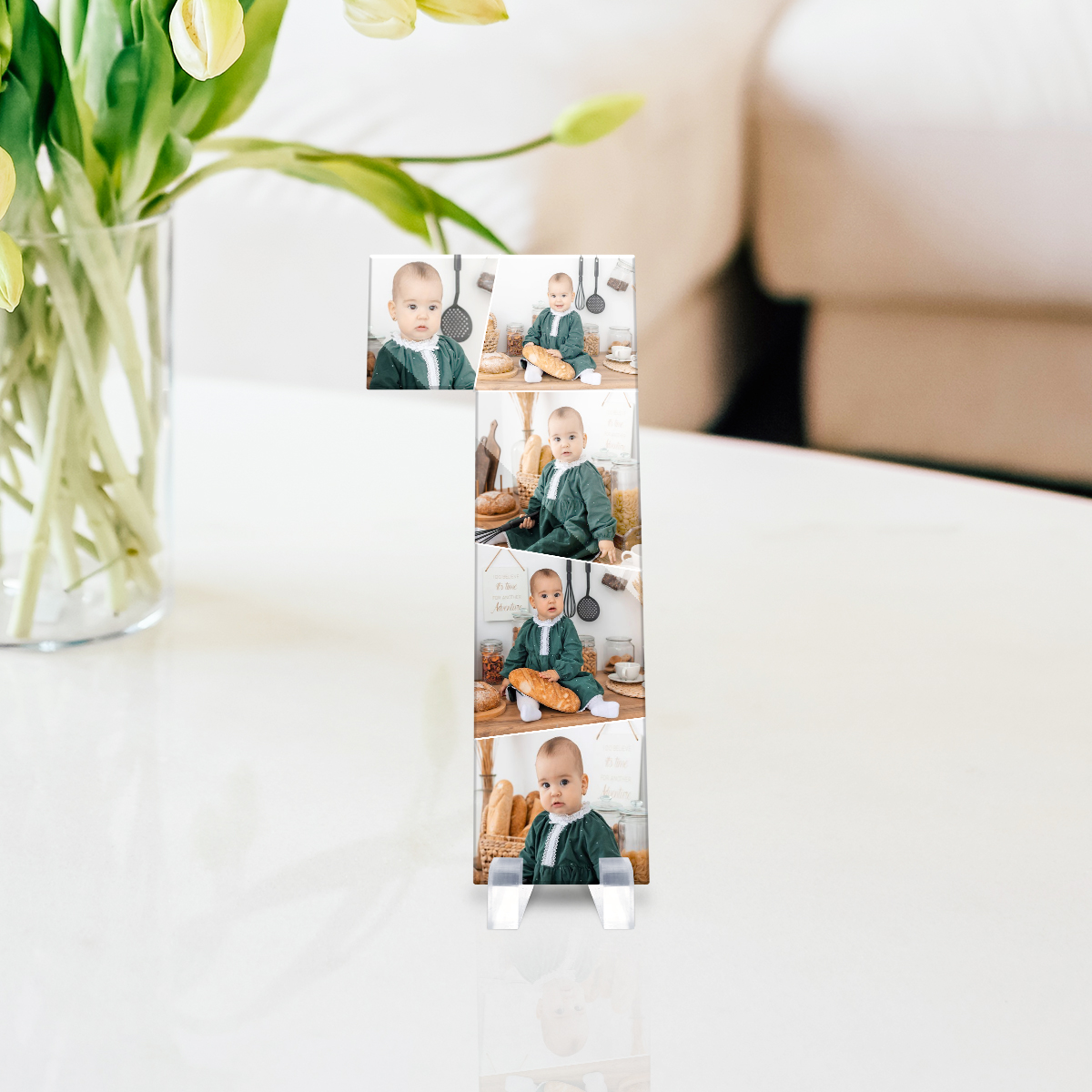 Personalisierte Acrylglas Fotocollage - 1. Jahr