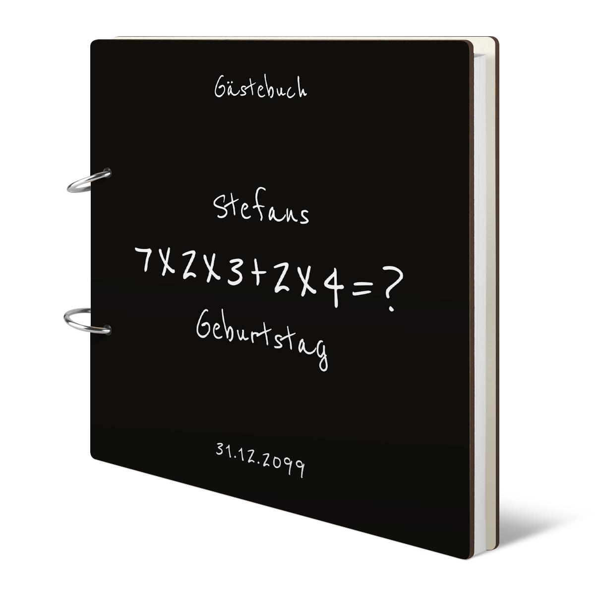 Personalisiertes Geburtstag Gästebuch 50 Jahre - Rechenaufgabe