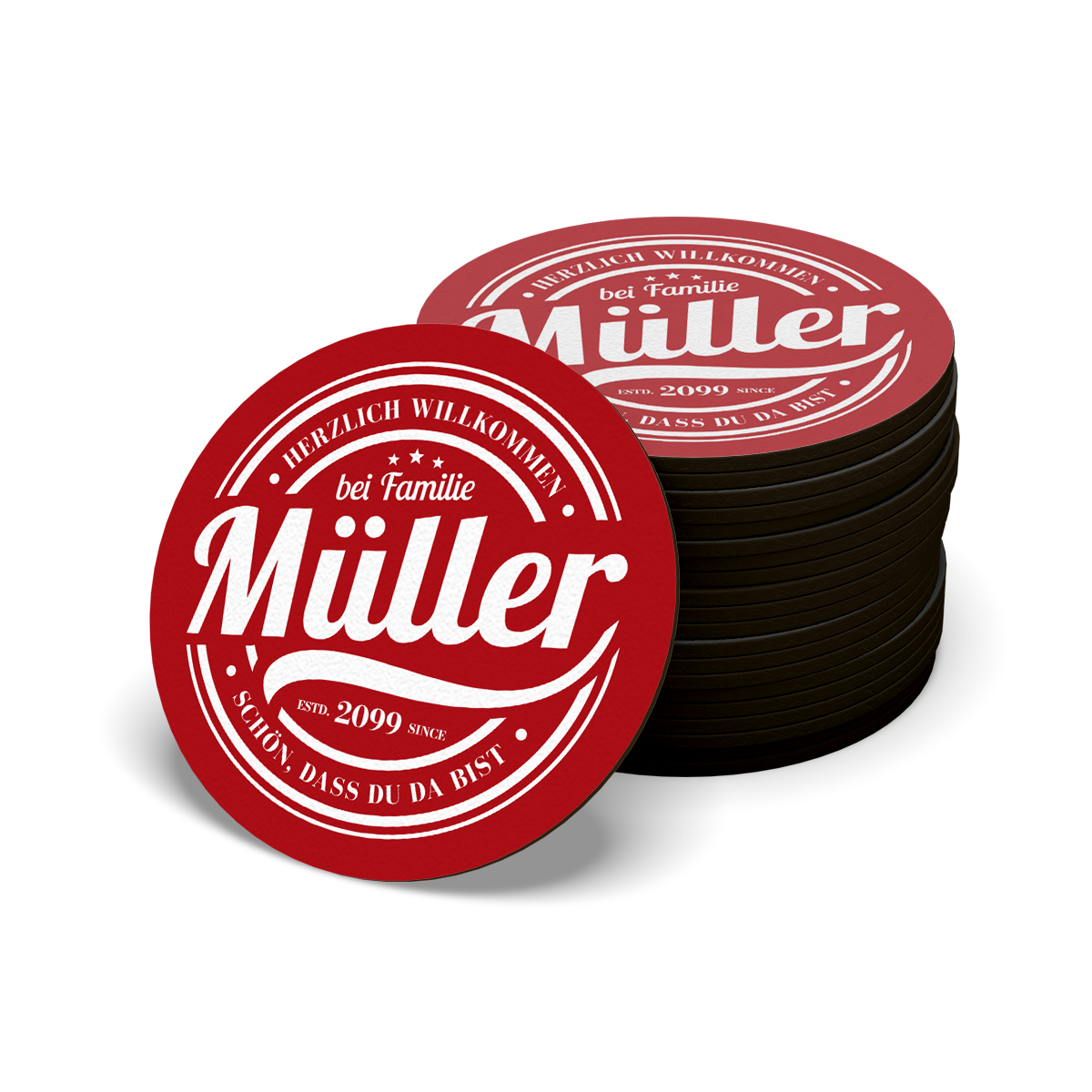 Bierdeckel / Untersetzer - Familienname