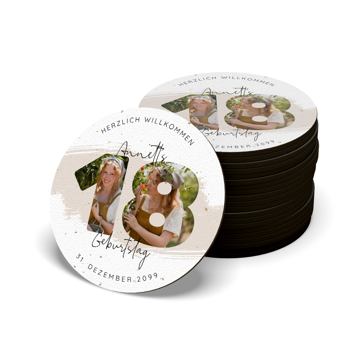 Bierdeckel / Untersetzer -18. Geburtstag