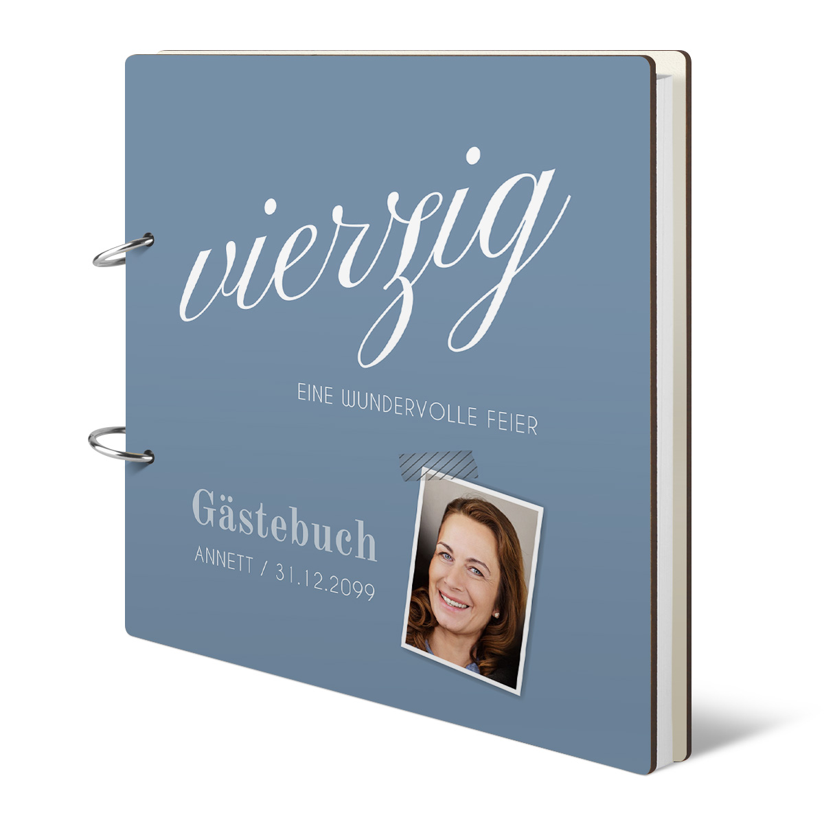 Personalisiertes Geburtstag Gästebuch 40 Jahre - Wundervolle Jahre