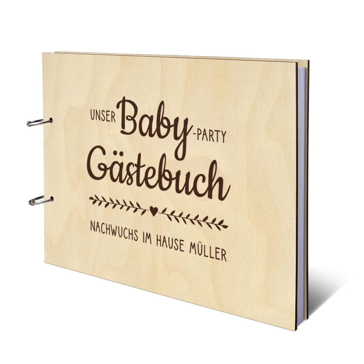 Personalisiertes Geburt Gästebuch A4 - Babyparty