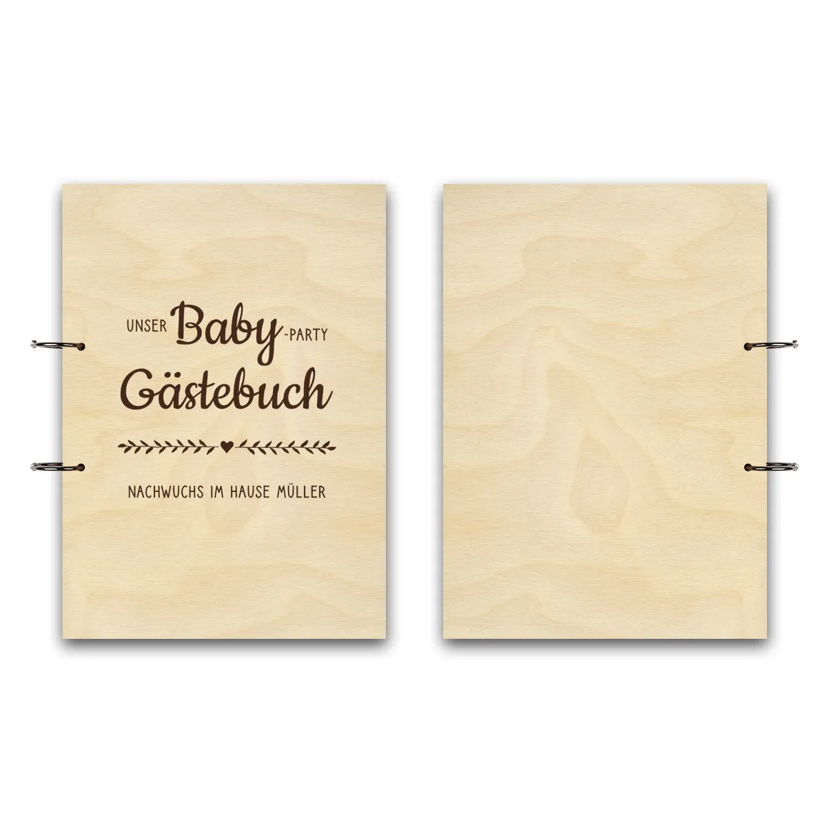 Personalisiertes Geburt Gästebuch A4 - Babyparty