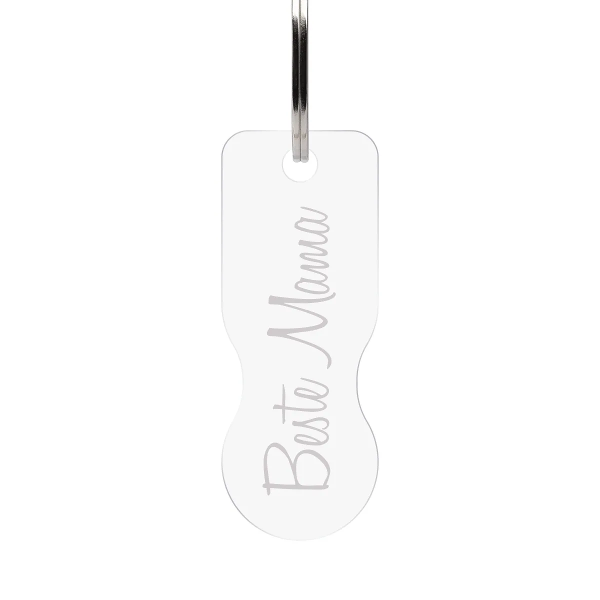 Acrylglas Schlüsselanhänger mit Einkaufswagenlöser - Beste Mama