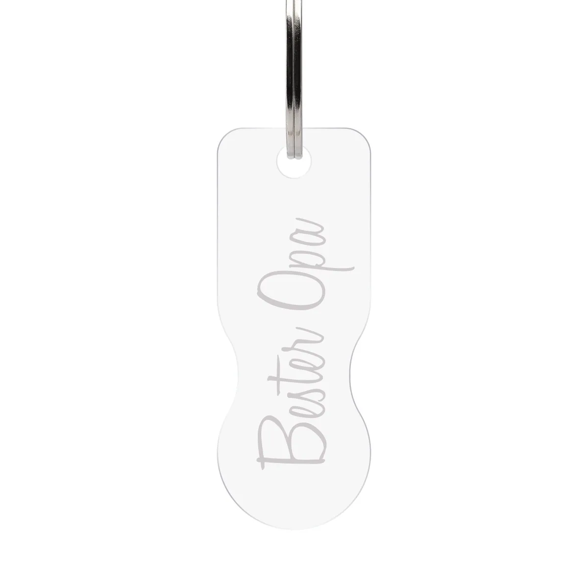 Acrylglas Schlüsselanhänger mit Einkaufswagenlöser - Bester Opa