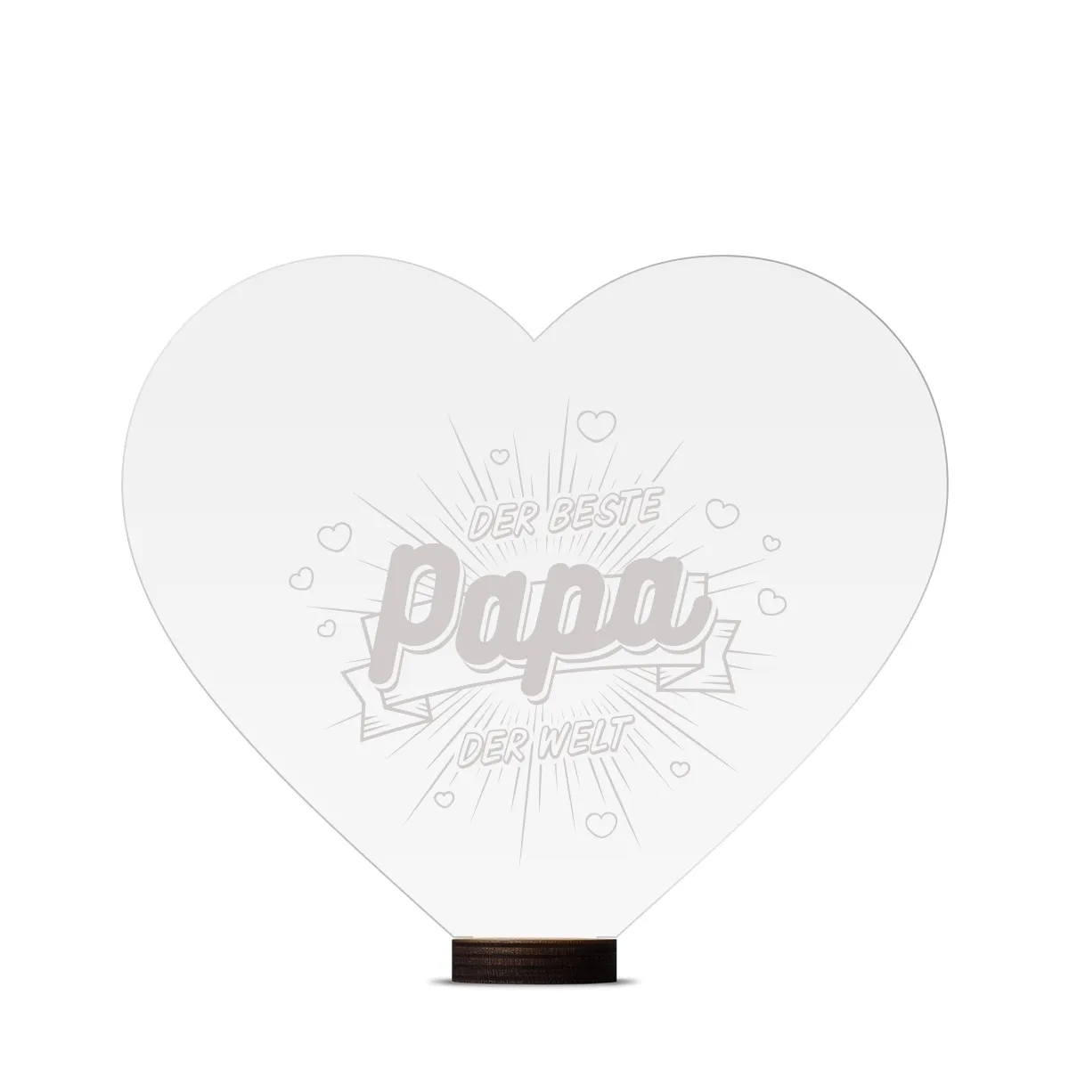 Acrylglasschild Aufsteller - der Beste Papa der Welt