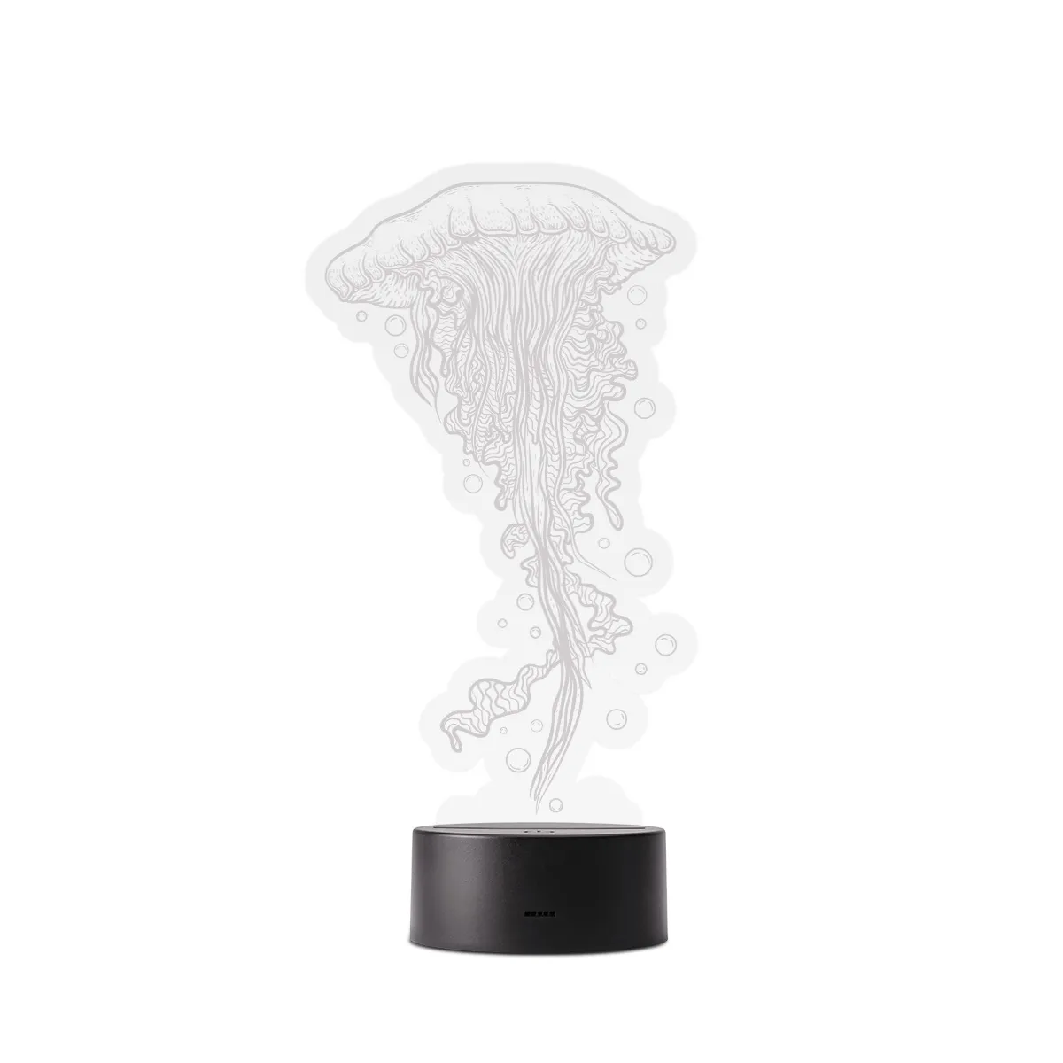 Acrylglasschild LED-Lampe - Qualle