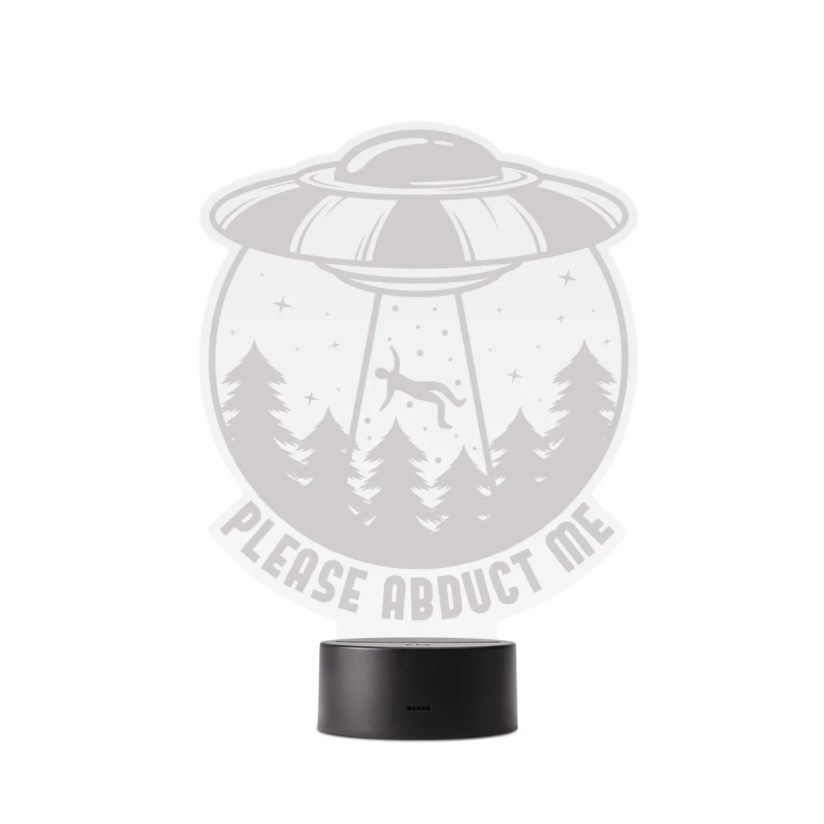 Acrylglasschild LED-Lampe - UFO