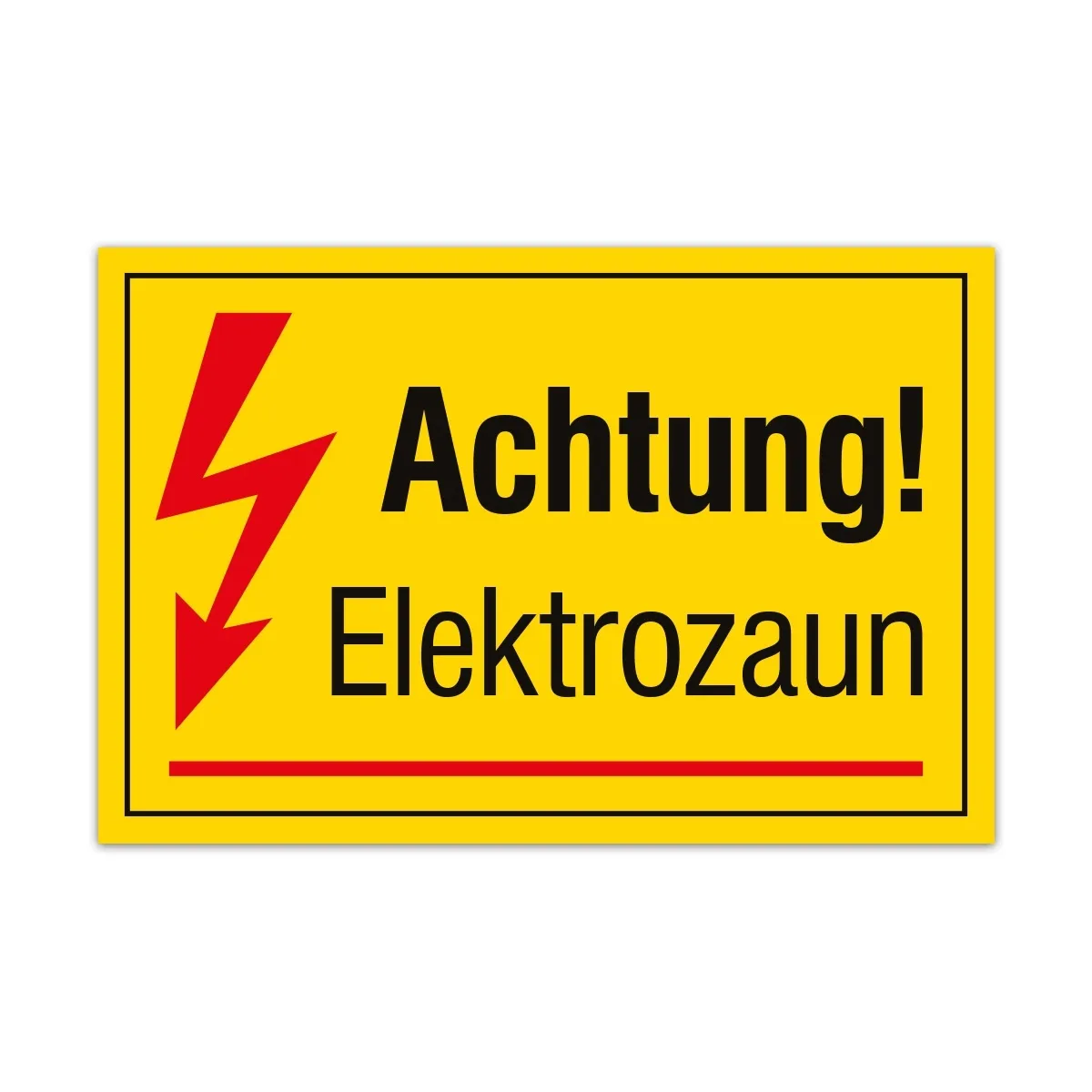 Aluverbund Schild - Elektrozaun