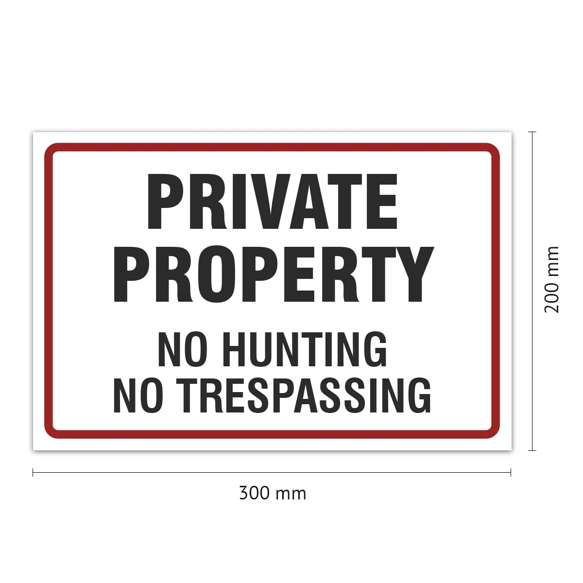 Aluverbund Schild englisch - Private Property