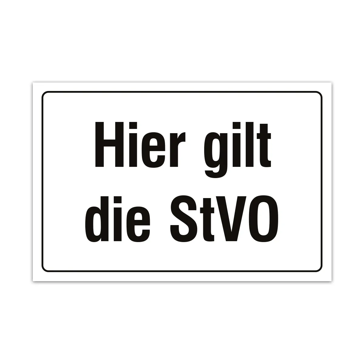 Aluverbund Schild - StVO