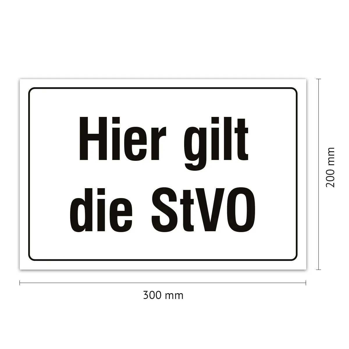 Aluverbund Schild - StVO