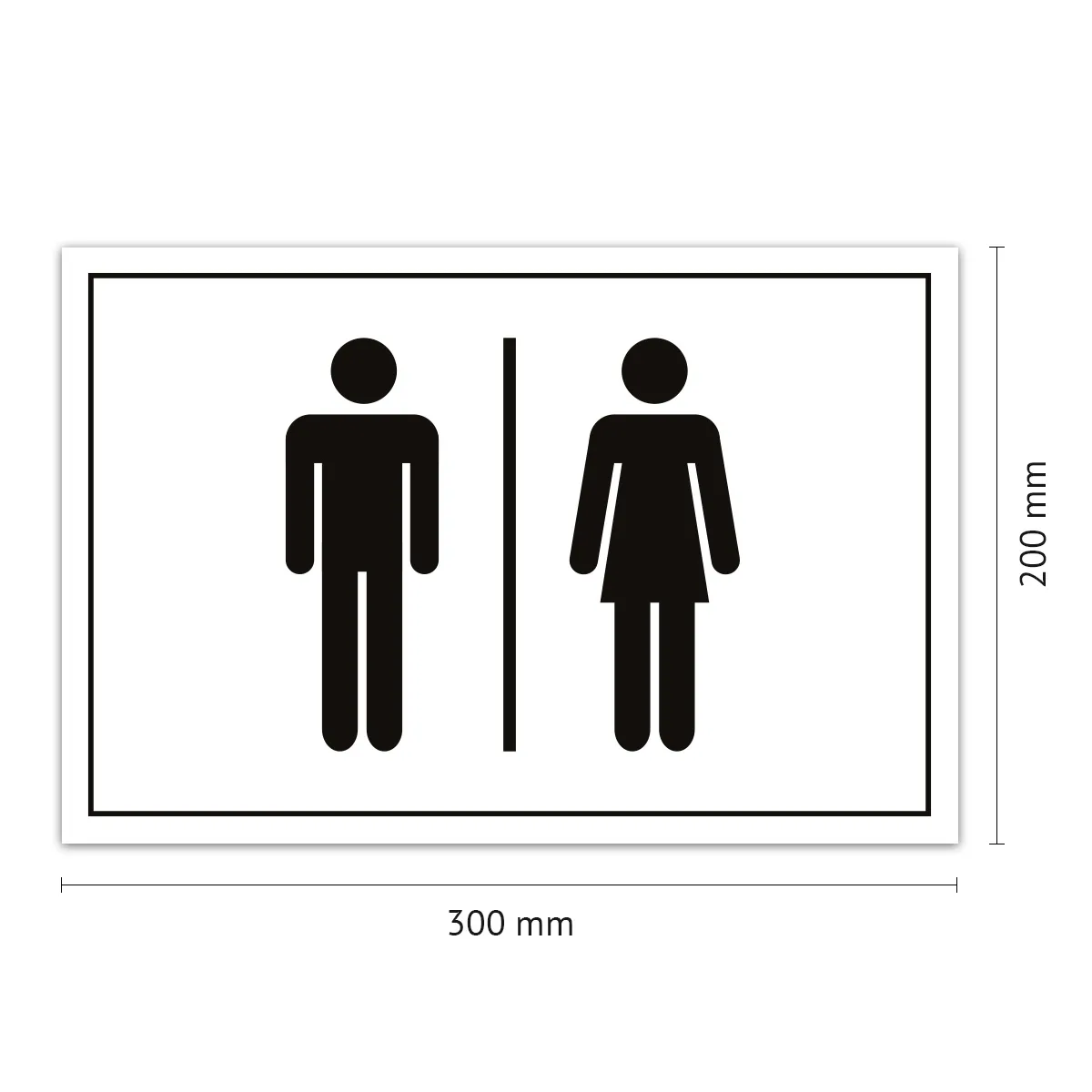 Aluverbund Schild - Toiletten