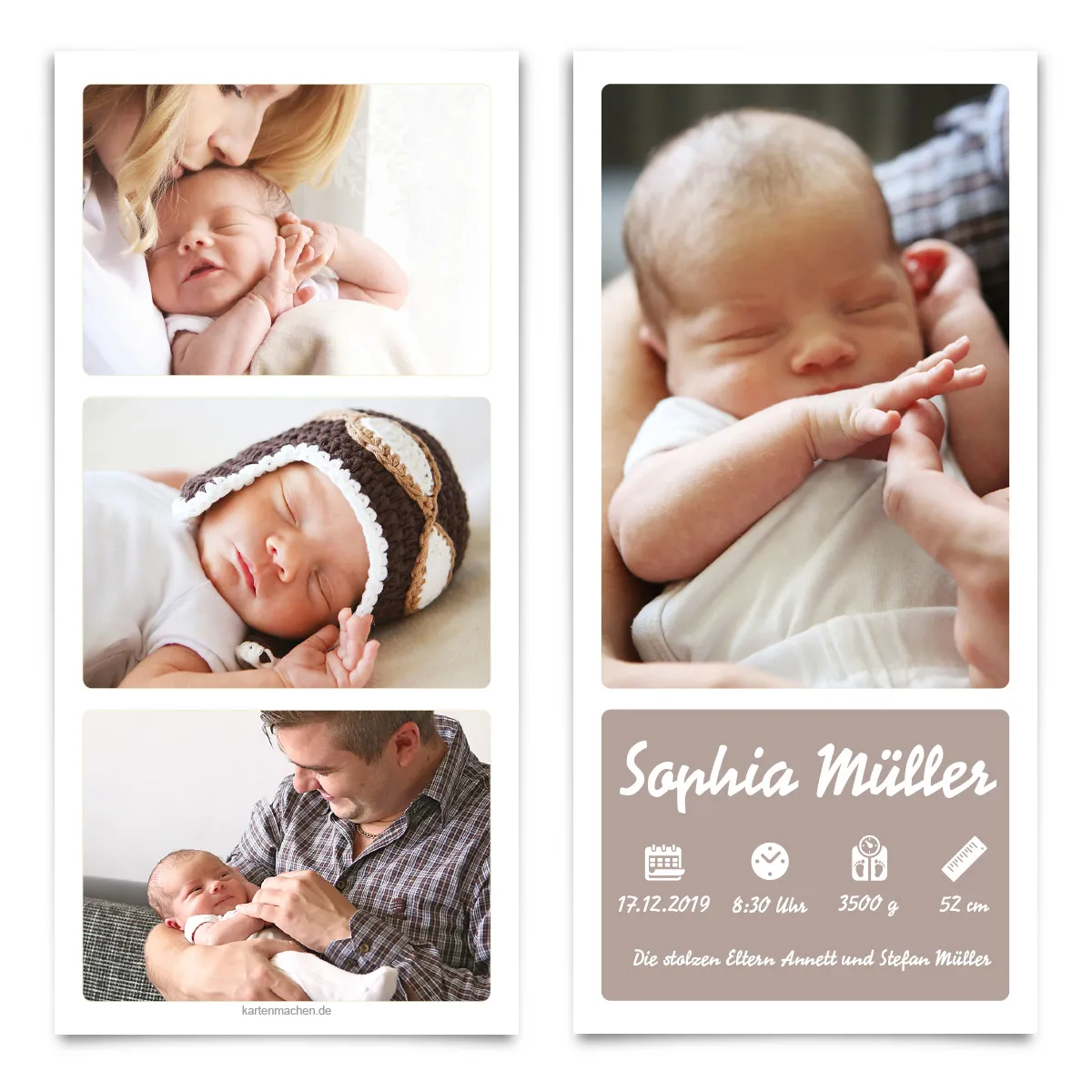 Babykarten - Fotostreifen