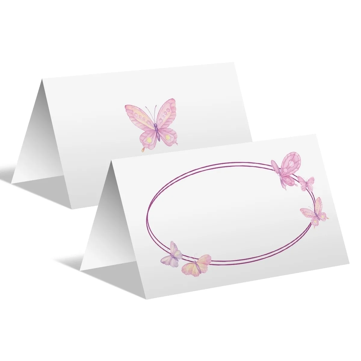 Blanko Platzkarten - Schmetterlinge