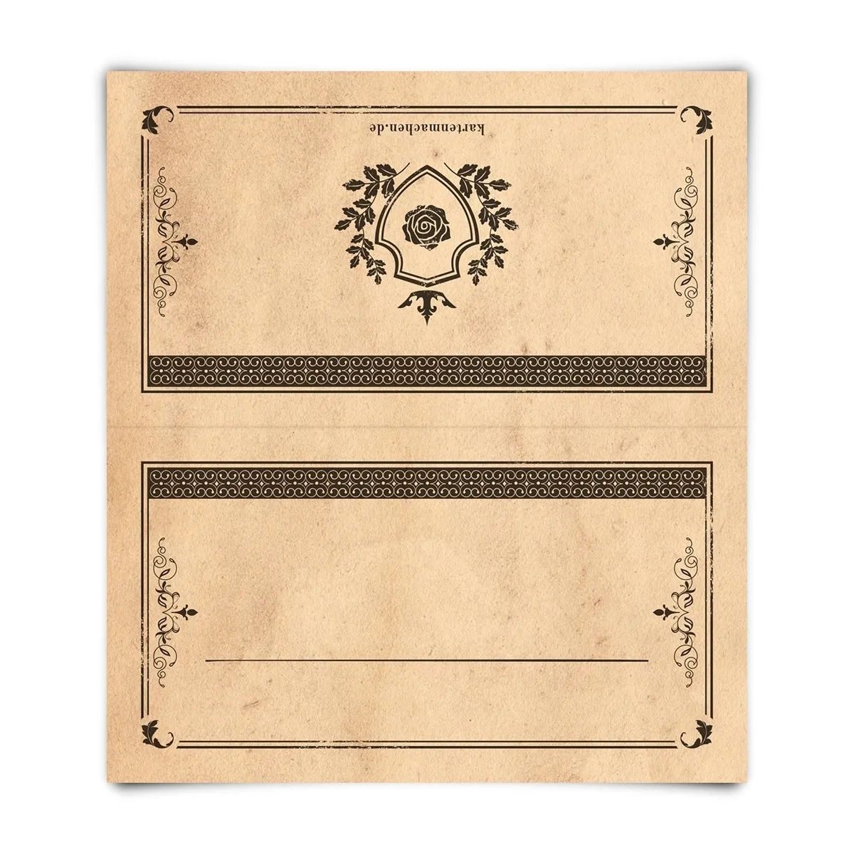 Blanko Platzkarten - Siegelbrief