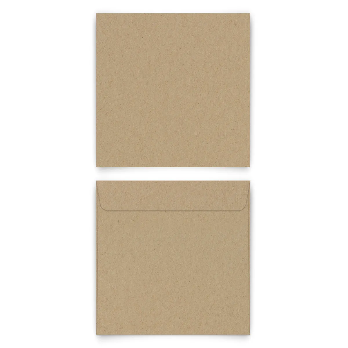 Briefumschläge - Kraftpapier Look - Quadrat 155 x 155 mm