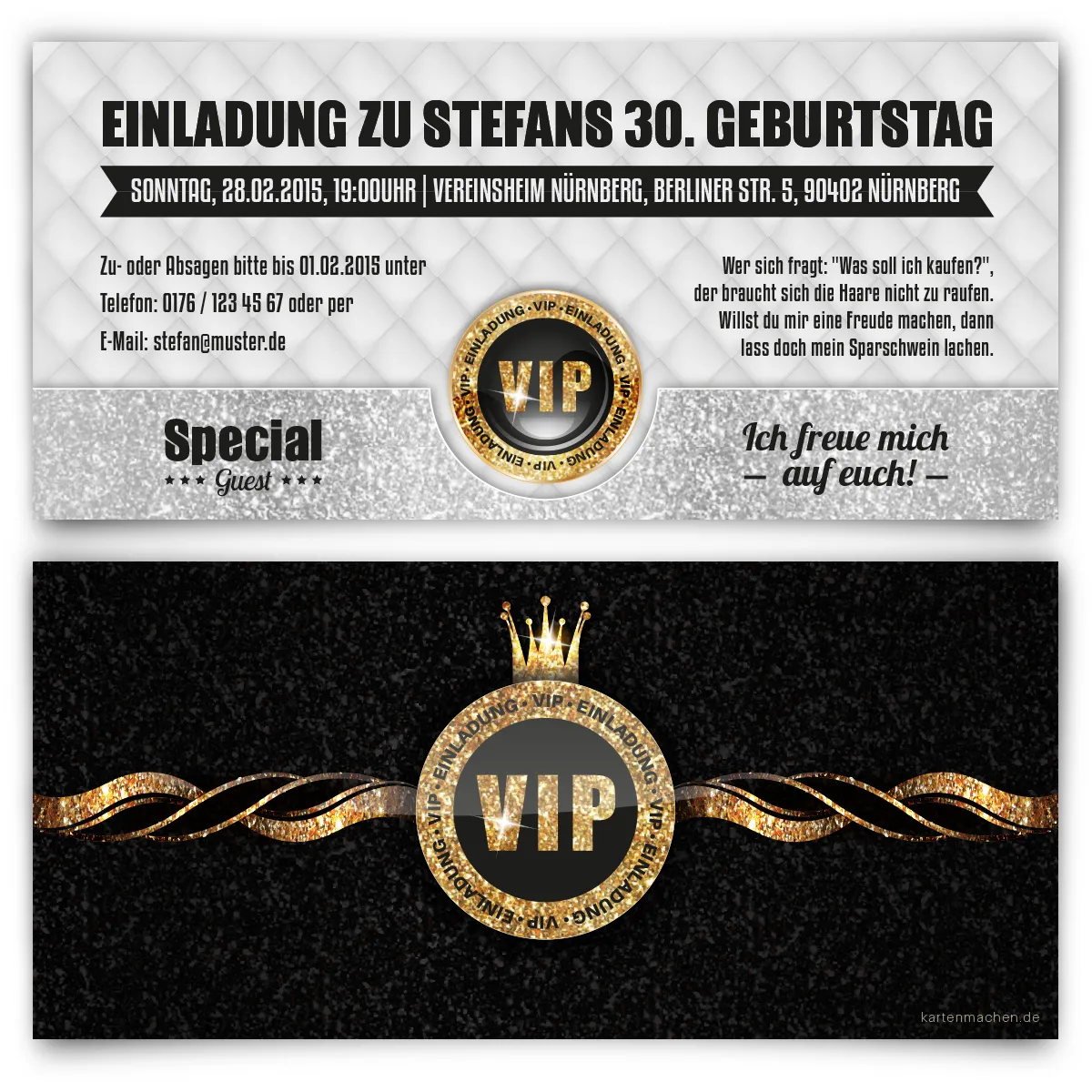 Einladungskarten - VIP