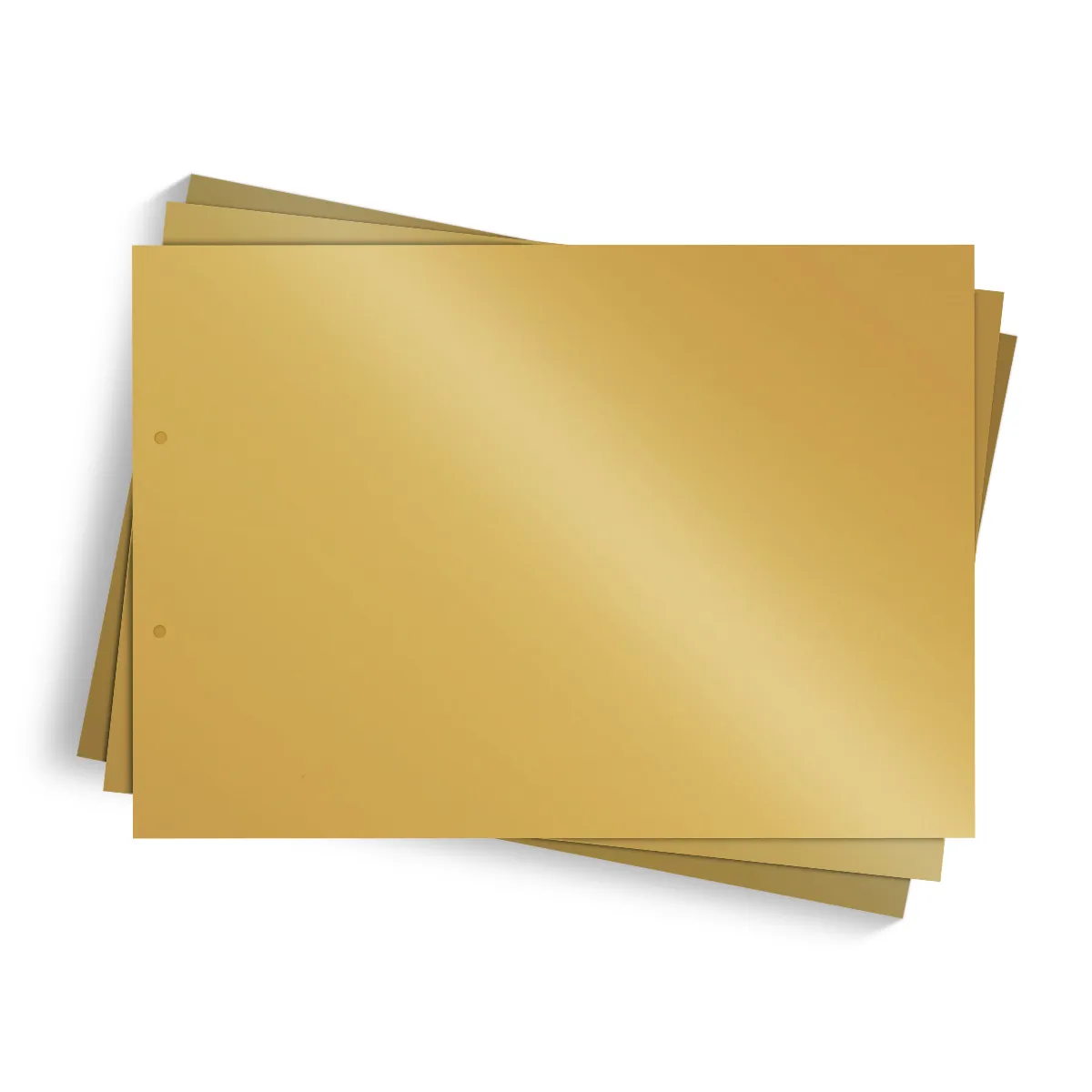 Extra Blätter Fotokarton DIN A4 quer 297 x 210 mm - Gold