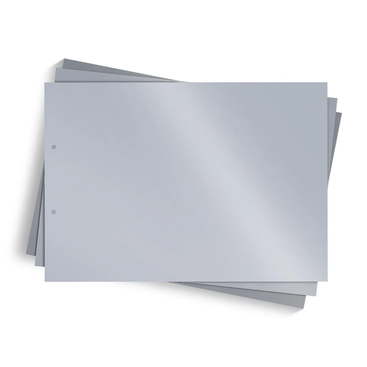Extra Blätter Fotokarton DIN A4 quer 297 x 210 mm - Silber