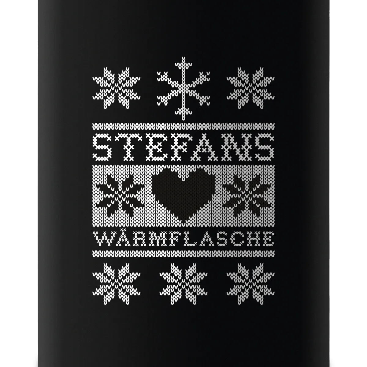 Flachmann 237 ml Schwarz Matt - Wärmflasche