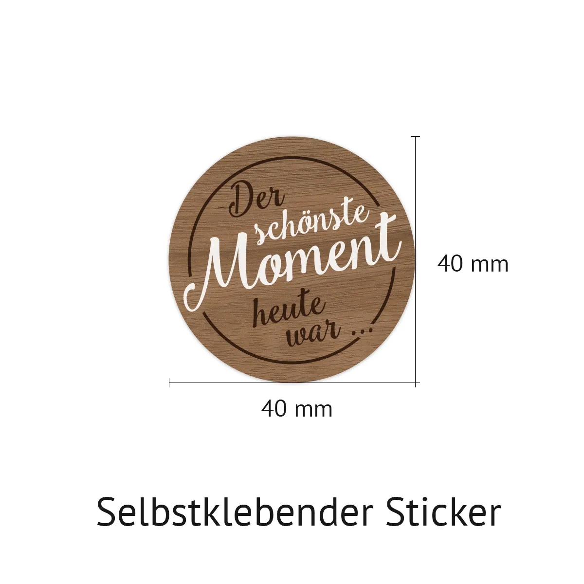 Gästebuch Hochzeits Sticker Fragen - Holz