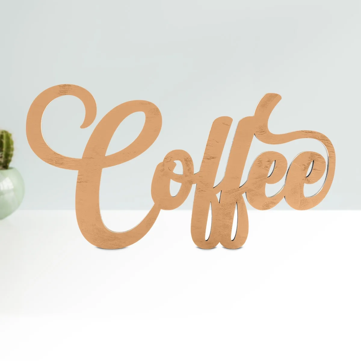 Holz Schriftzug Deko - Coffee