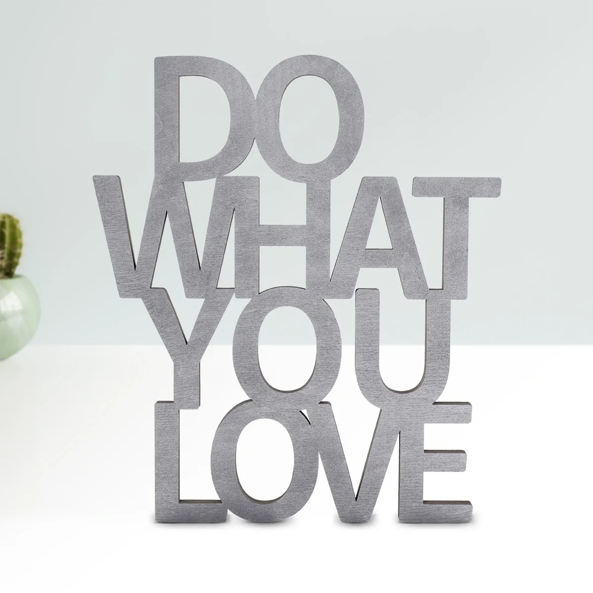Holz Schriftzug Deko - Do what you love