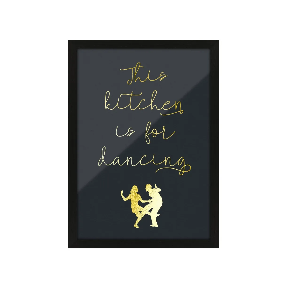 Kunstdruck Poster mit Heißfolienprägung - Kitchen dancing