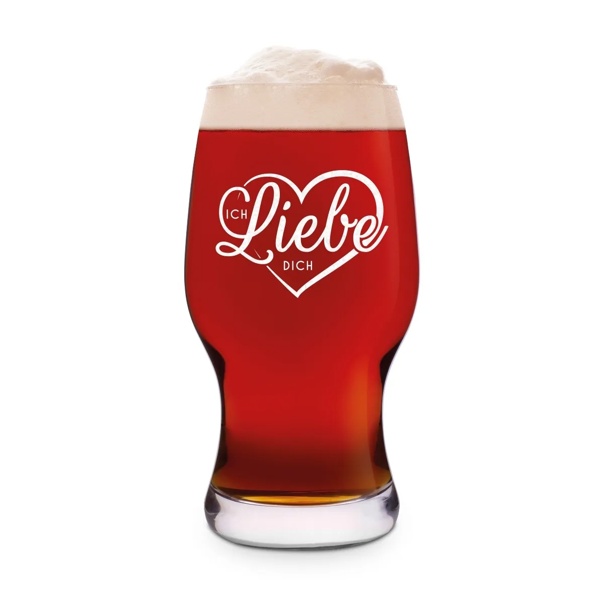 Leonardo Craft Beer Glas 0,5 L - Herz Ich Liebe Dich