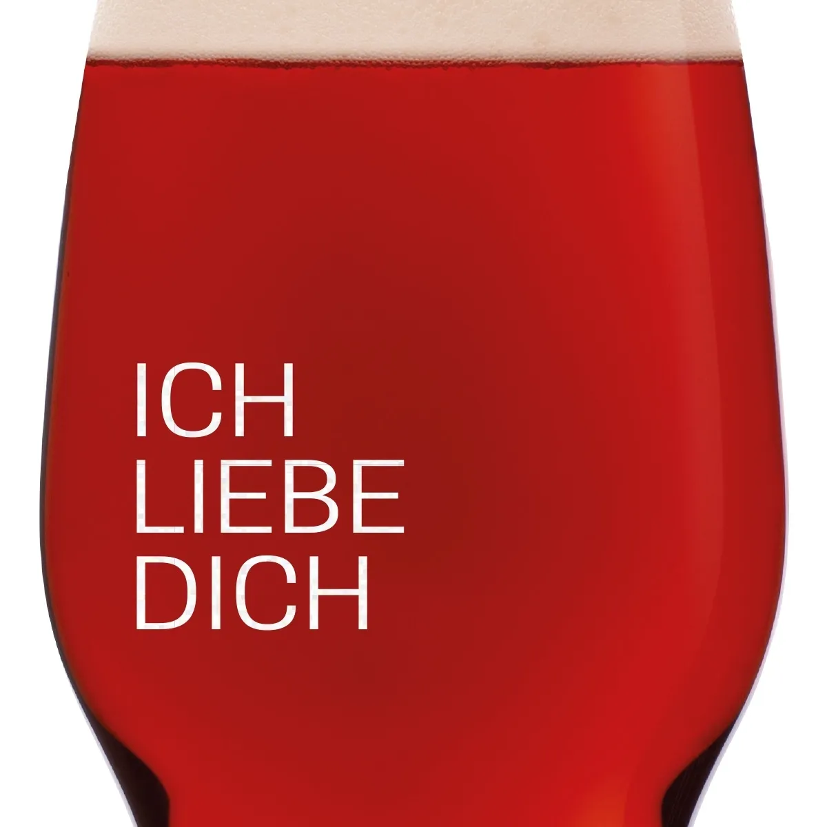 Leonardo Craft Beer Glas 0,5 L - Ich Liebe Dich Schlicht