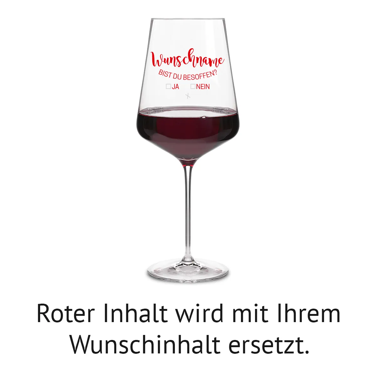 Leonardo Rotweinglas XXL 750 ml - Besoffen