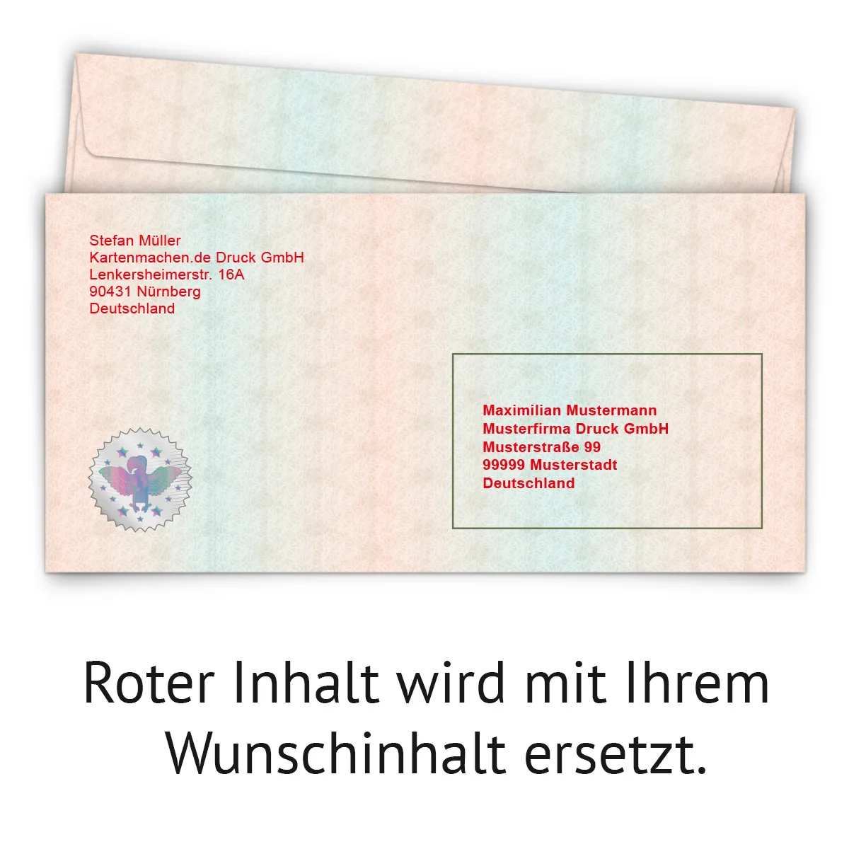 Personalisierte Briefumschläge - Fahrzeugschein - DIN Lang