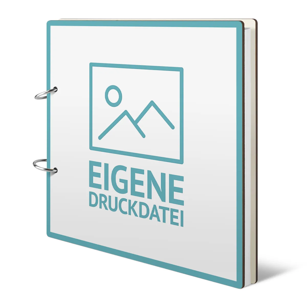 Personalisiertes Holzcover Gästebuch - Eigene Druckdatei
