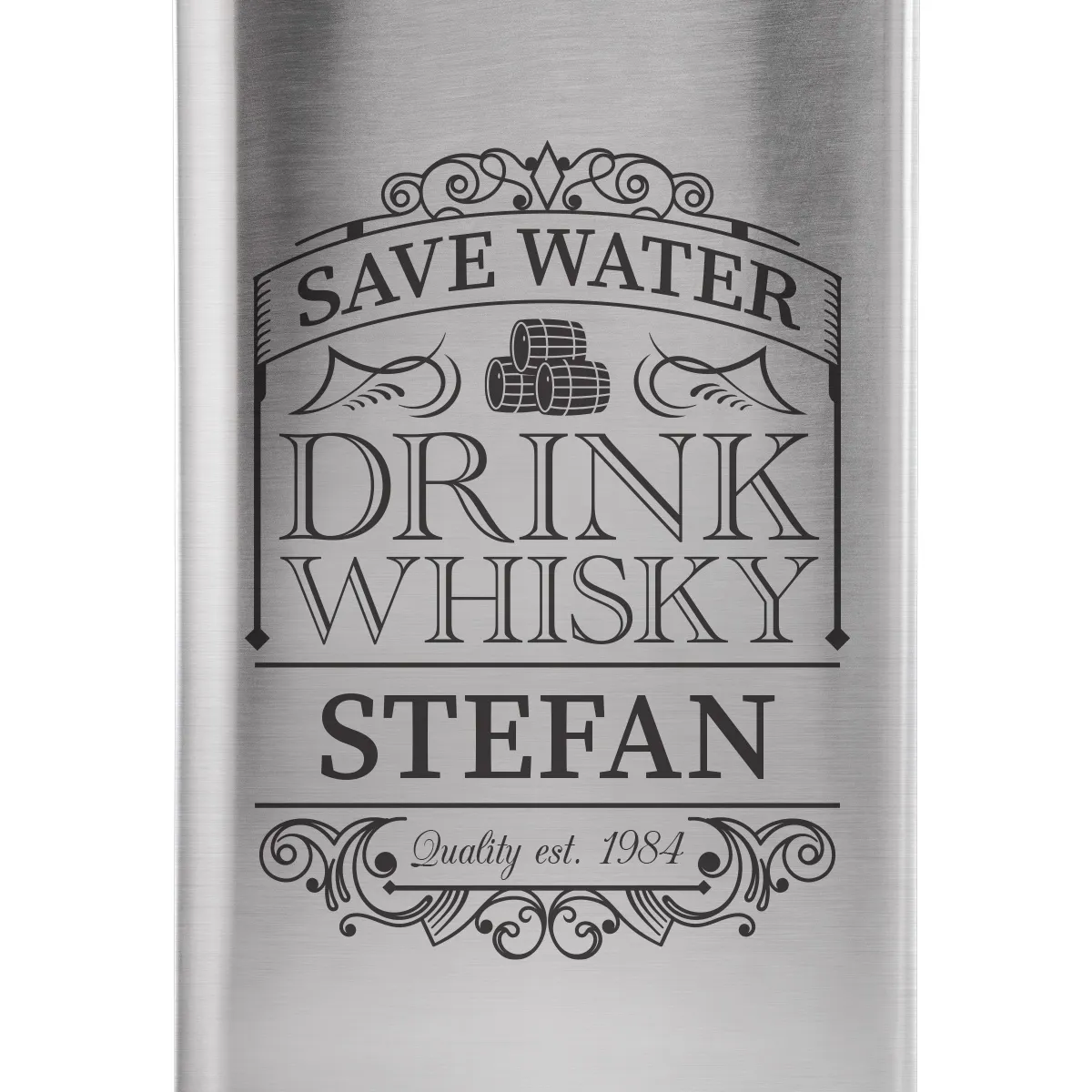 XXL Flachmann 1,9 L - Save Water Drink Whisky