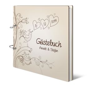 Personalisiertes Hochzeit Gästebuch - Liebesbaum